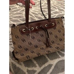 Vintage Brown Mongram Dooney and Bourke Shoulder Bag
